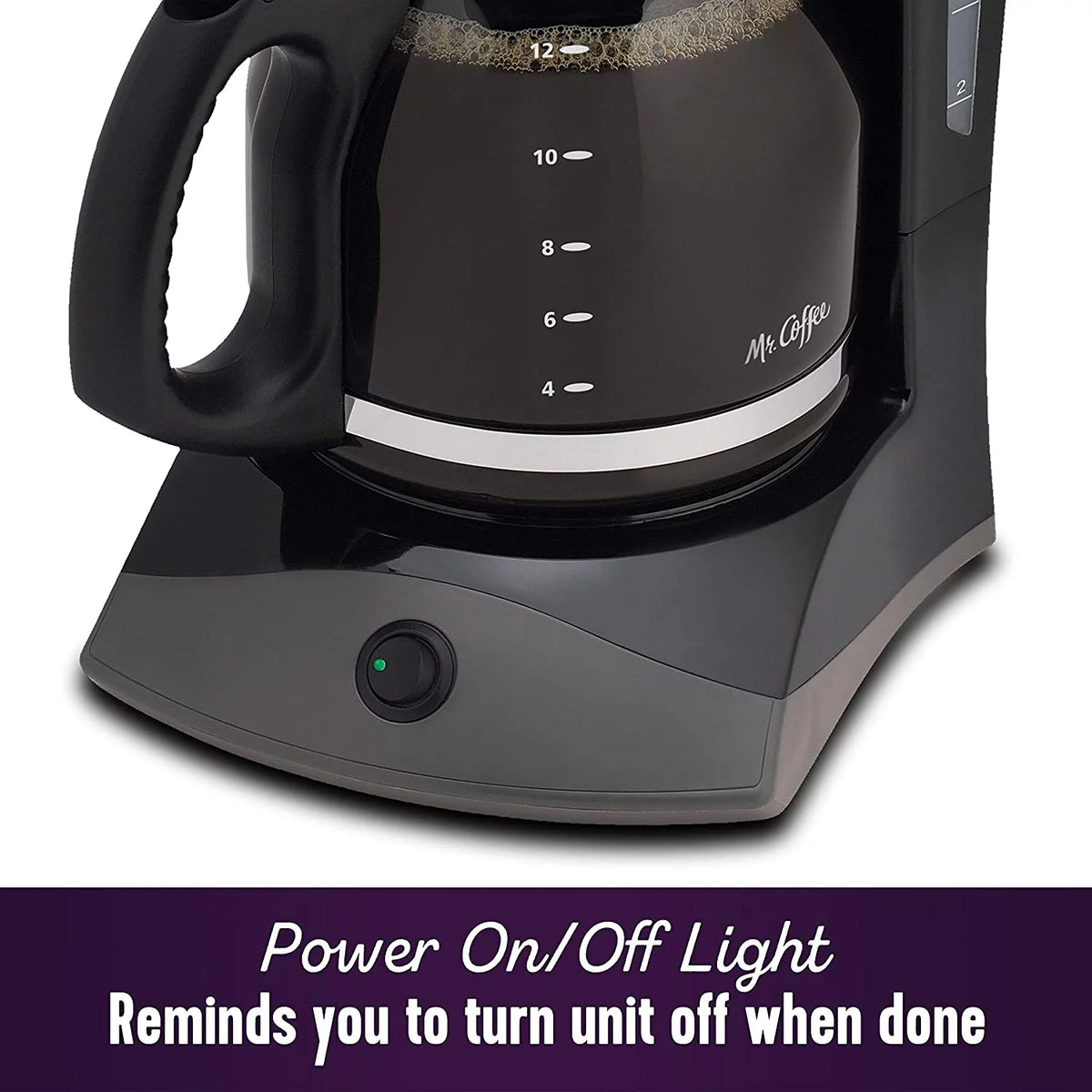 12-Cup Black Coffee Maker J766