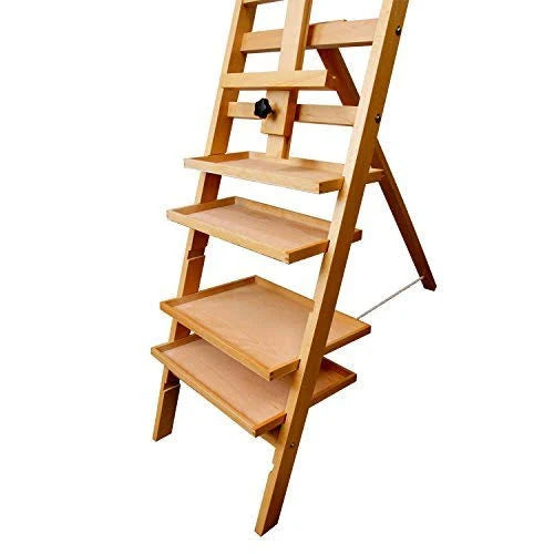 Wooden Studio Easel with 4 Removable Shelves C266564