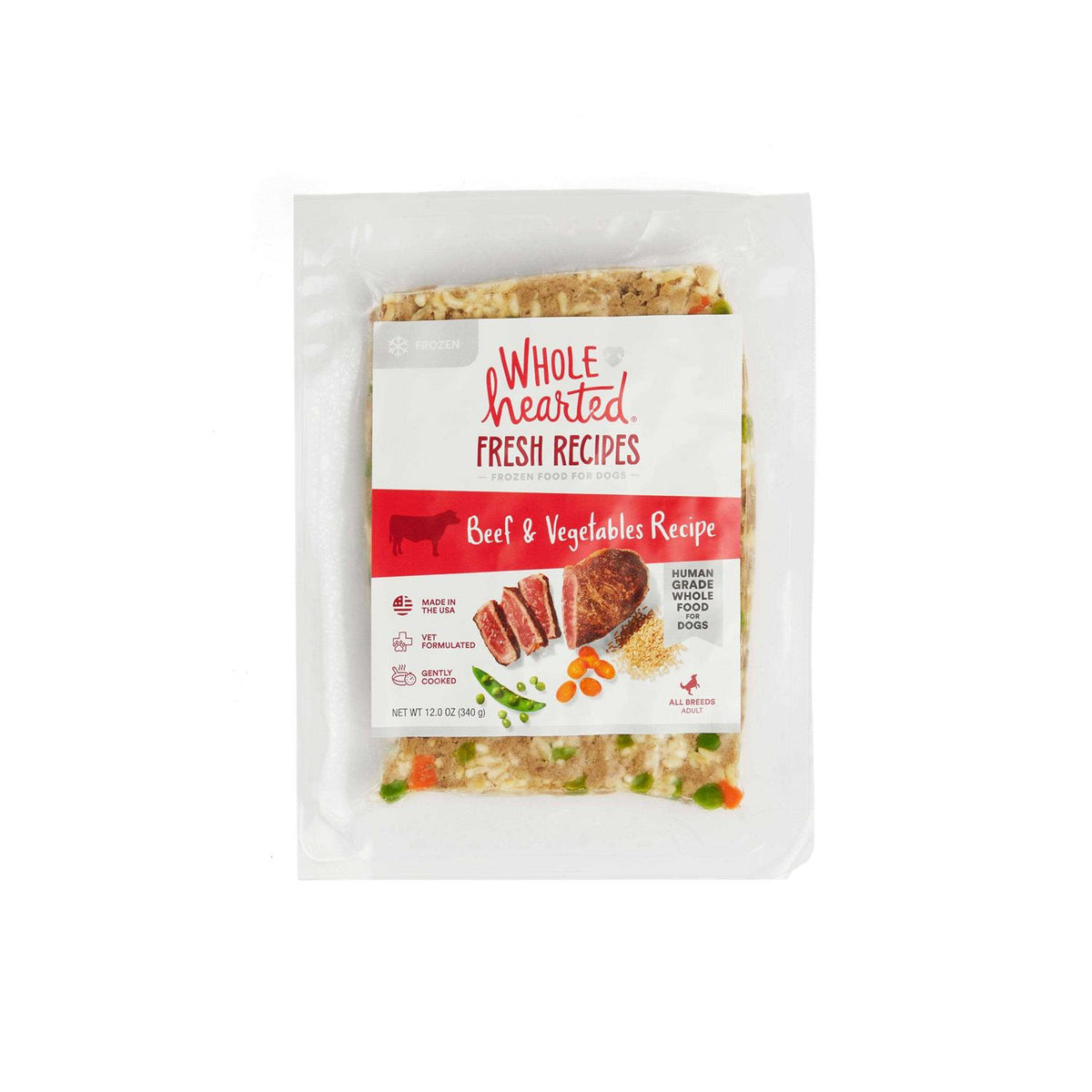 Frozen Beef Recipe Dog Food W567