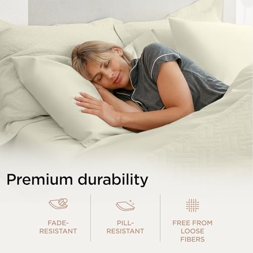100% American Supima Cotton Queen Sheet Set 4 PC White T978295
