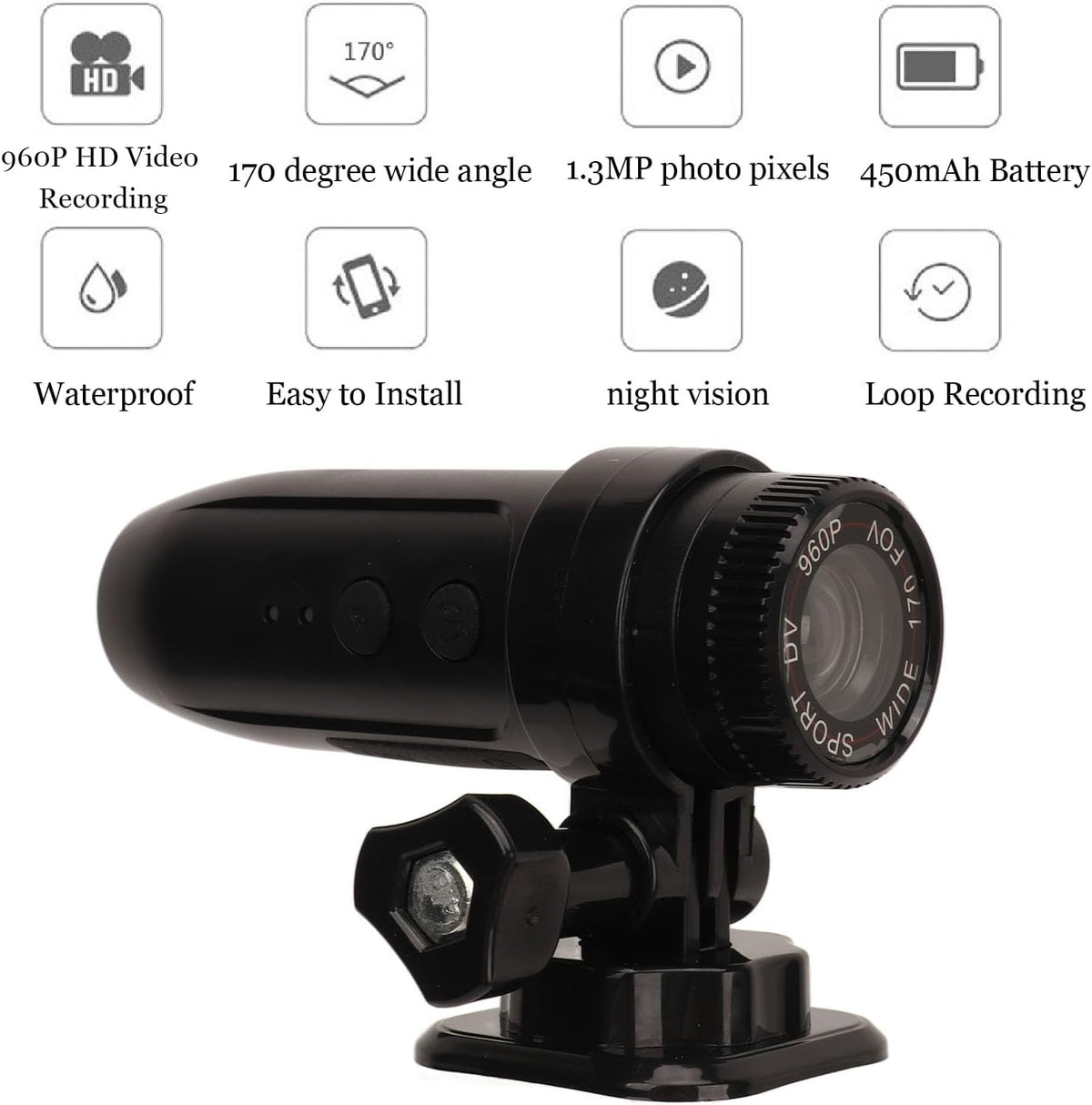 960P Bicycle Sports Action Camera N918356