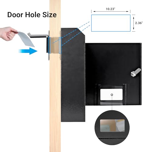 16.5" x 12.5" x 6" Adjustable Chute Deposit Safe Mail Box H2199