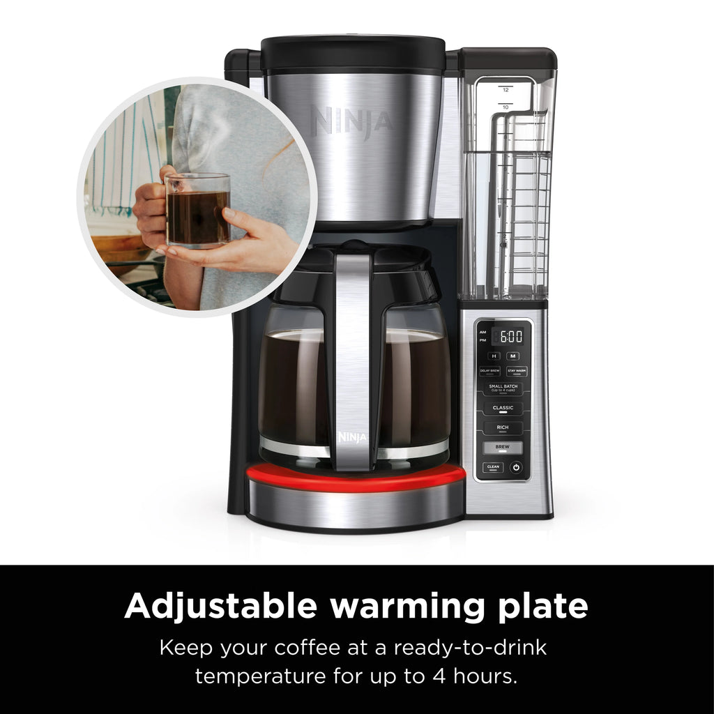 12-Cup Programmable Coffee Maker with Glass Carafe F939437