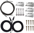 100W Solar Panel Accessory Kit with 8Ft Tray Cable, 20Ft 10AWG Adaptor Kit, 1 Set of Z Brackets P282877