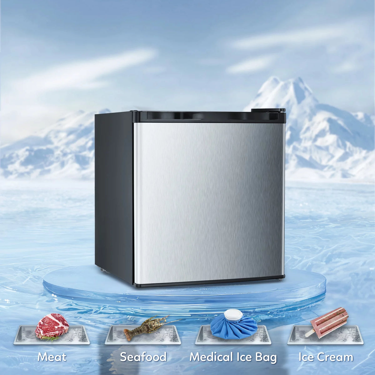 1.1 Cu.ft Compact Upright Mini Freezer F6549