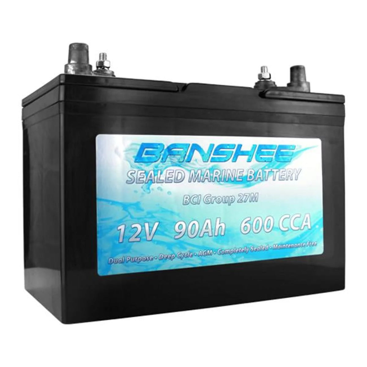 Group 27 Sealed AGM Deep Cycle Marine Battery L295