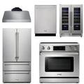 36 Electric Range, Range Hood, Refrigerator, Dishwasher, Wine Cooler X5527