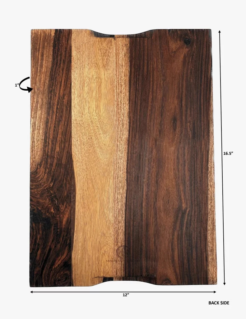 Brown Sheesham Cutting Board with Juice Groove N400