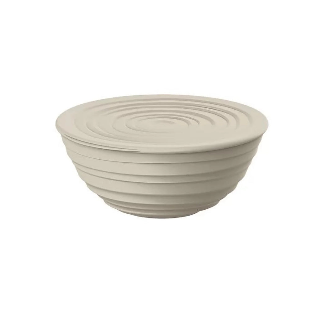M Bowl With Lid Taupe E5655