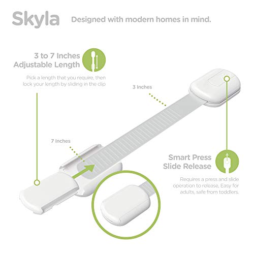 Baby Locks 8-Pack Child Safety Cabinet Latches E3003