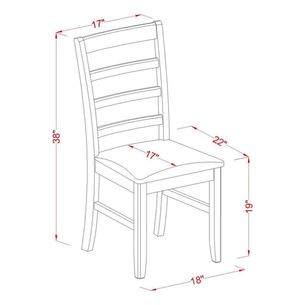 5 Piece Wood Dining Set T7209