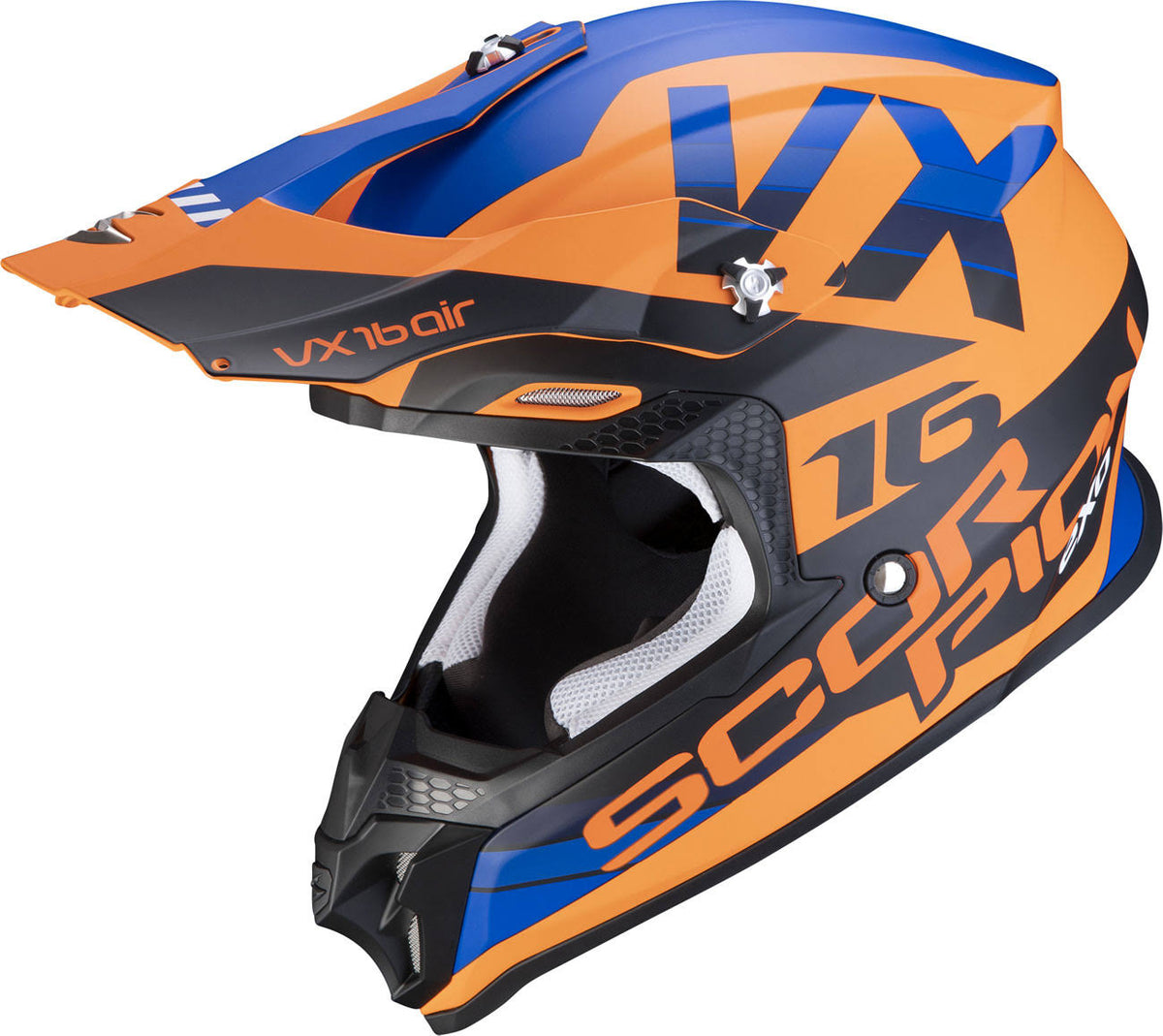 Matt Orange / Blue Helmet Size XXL C732446