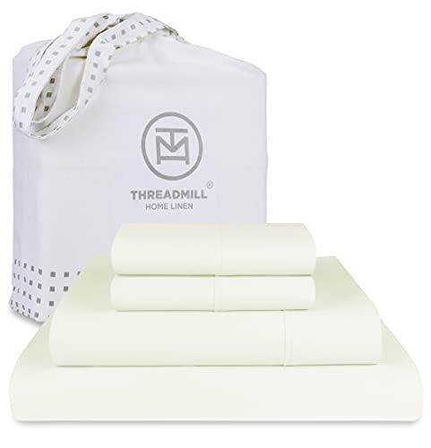 100% American Supima Cotton Queen Sheet Set 4 PC White T978295