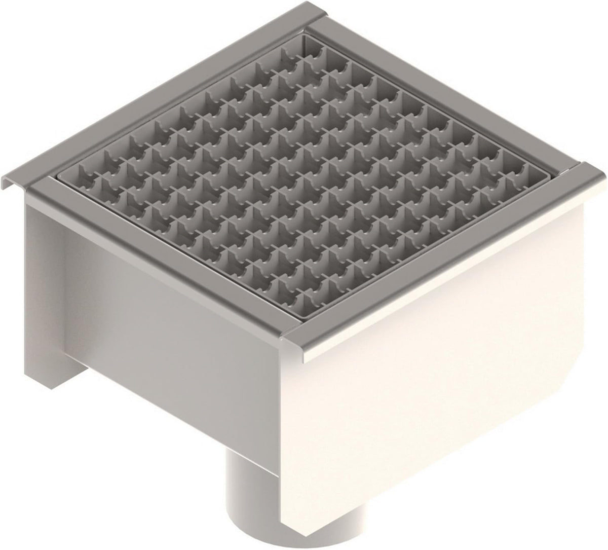 12x12 Stainless Steel Floor Drain with Anti Slip Grate J712