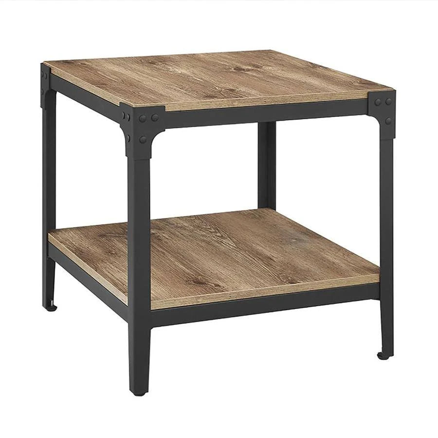 2-Piece Barnwood Accent Table Set in Brown G745772