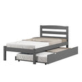 Dark Grey Twin Bed V702344