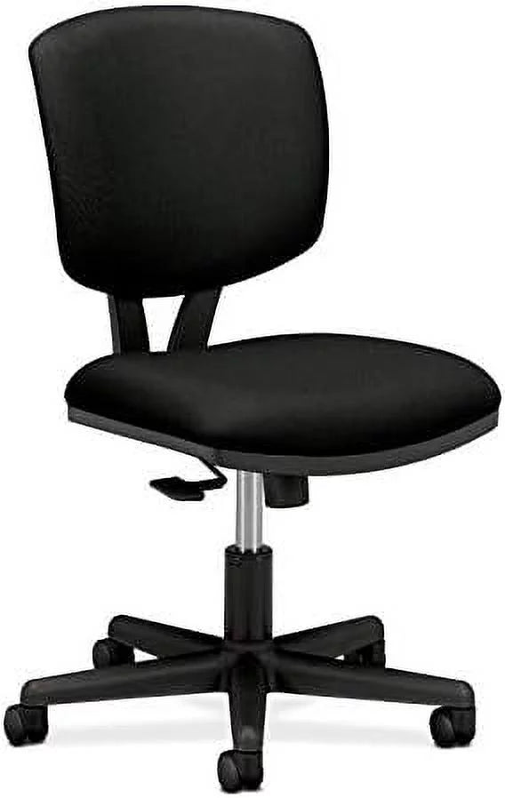 Black Armless Fabric Office Chair S57345