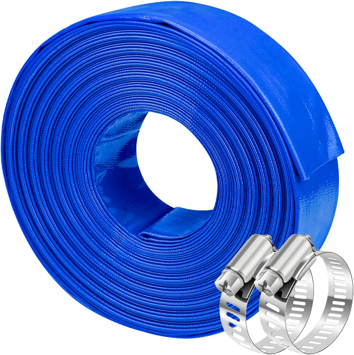 1.5 Dia x 100 ft Heavy Duty Reinforced Lay Flat Discharge Hose P515