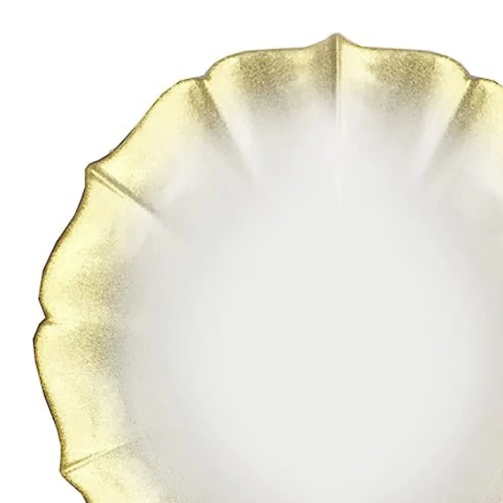 Round Glass Decorative Charger Plate R2085