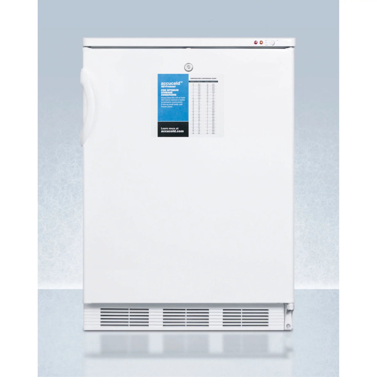24" Wide Manual Defrost Freezer with Lock U19247