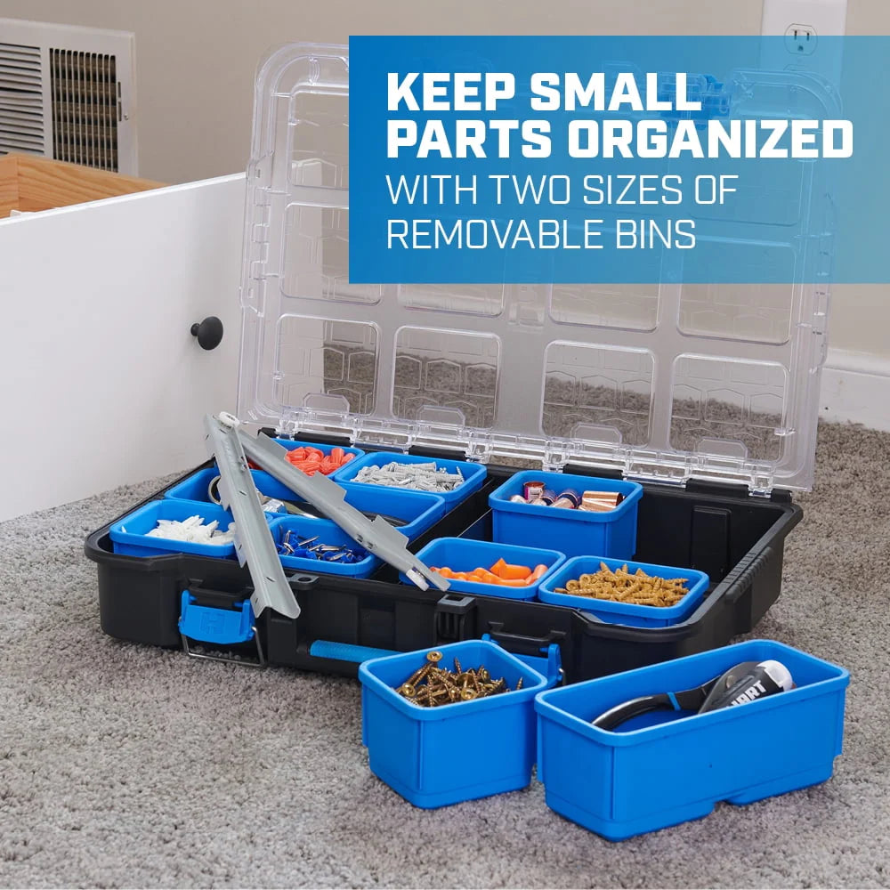 Stack System Tool Box with Removable Organizer Bins B831967
