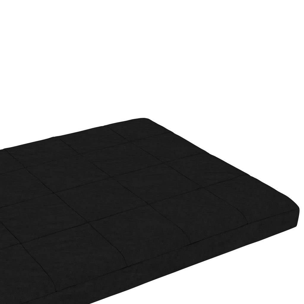 Black Full Size Quilted Microfiber Futon Mattress L266335