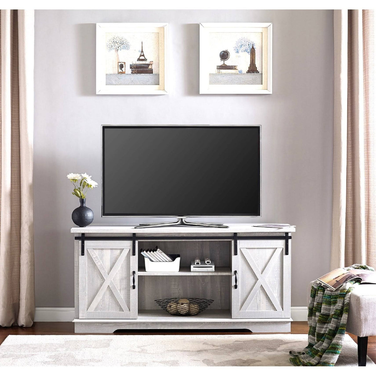 Sliding Barn Door TV Console D6711