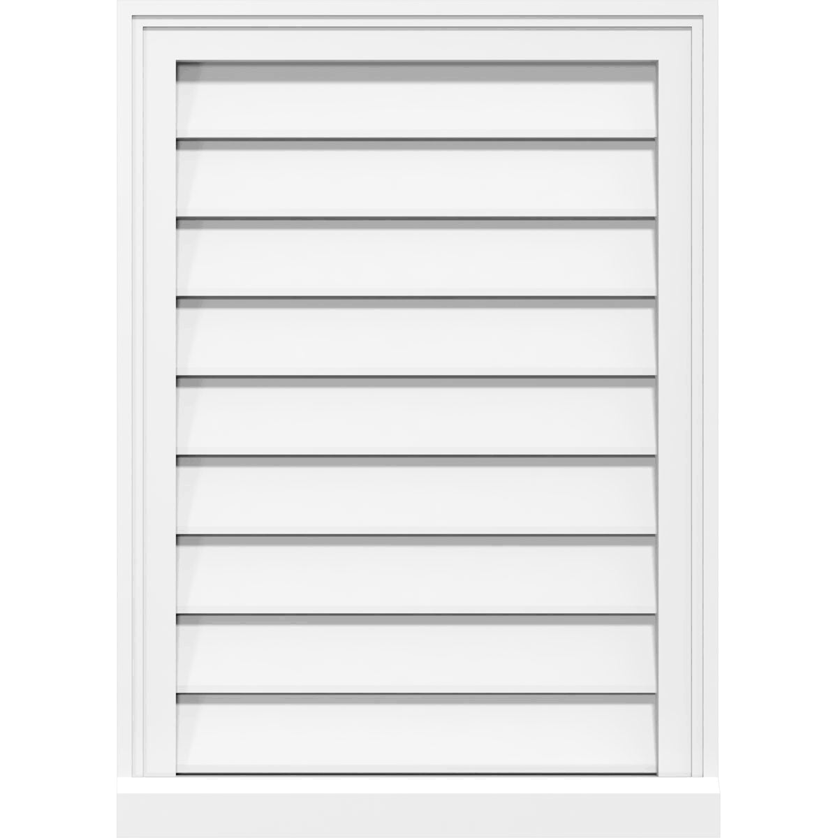 PVC Gable Vent with Brickmould I495