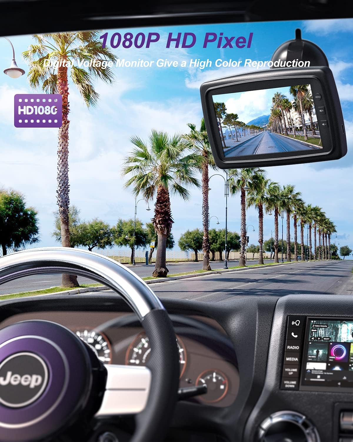 Wireless Backup Camera System Kit with 4.3'' HD Monitor K59020