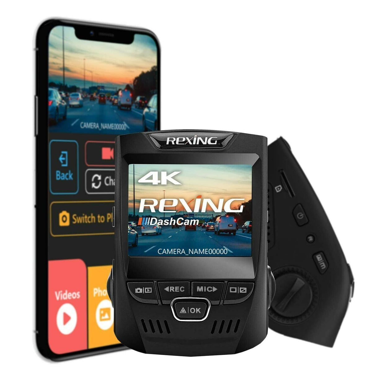 4K UHD WiFi Car Dash Cam with 170 Wide Angle LCD M699