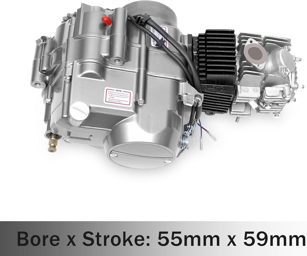 140CC 4 Stroke Single Cylinder Manual Clutch Kick Starter Engine Motor X956226