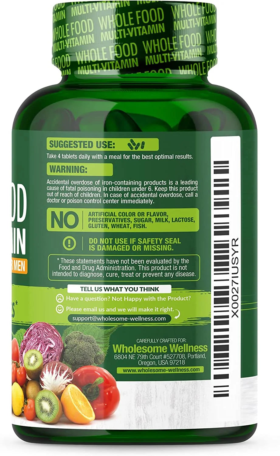 120 Tablets Vegan Multivitamin for Men L673115