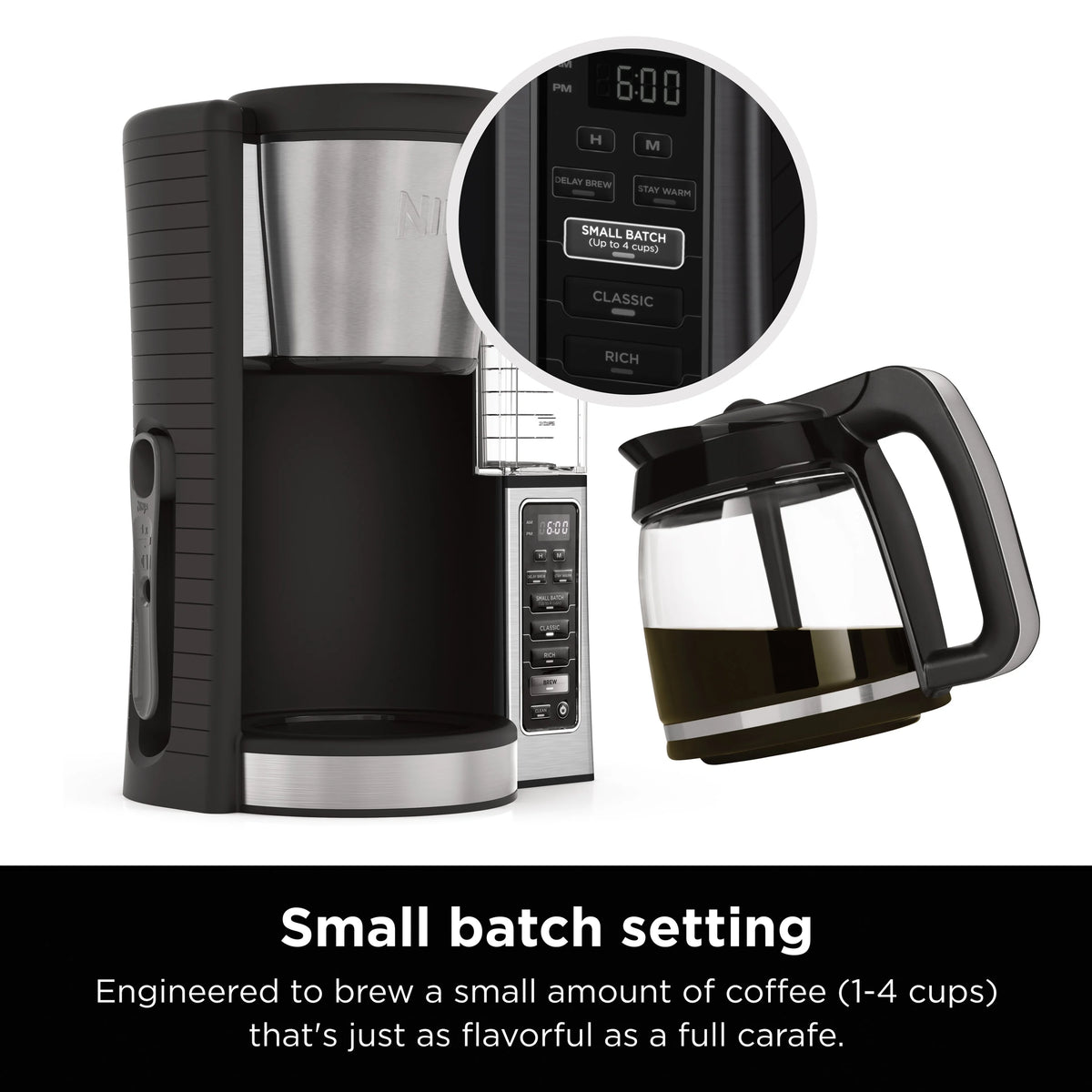 12-Cup Programmable Coffee Maker with Glass Carafe F939437