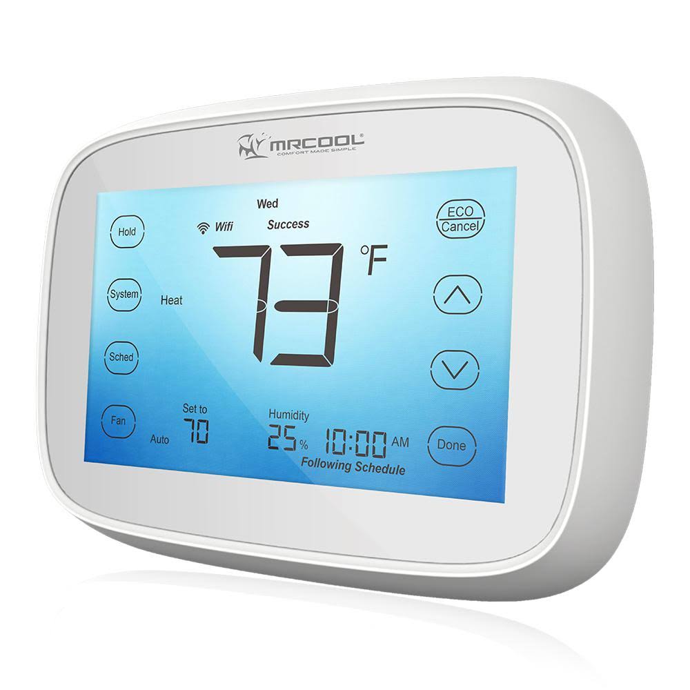 White Wi-Fi Touchscreen Programmable Thermostat D268298