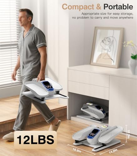 Under Desk Elliptical Machine with 12 Adjustable Speed D678349