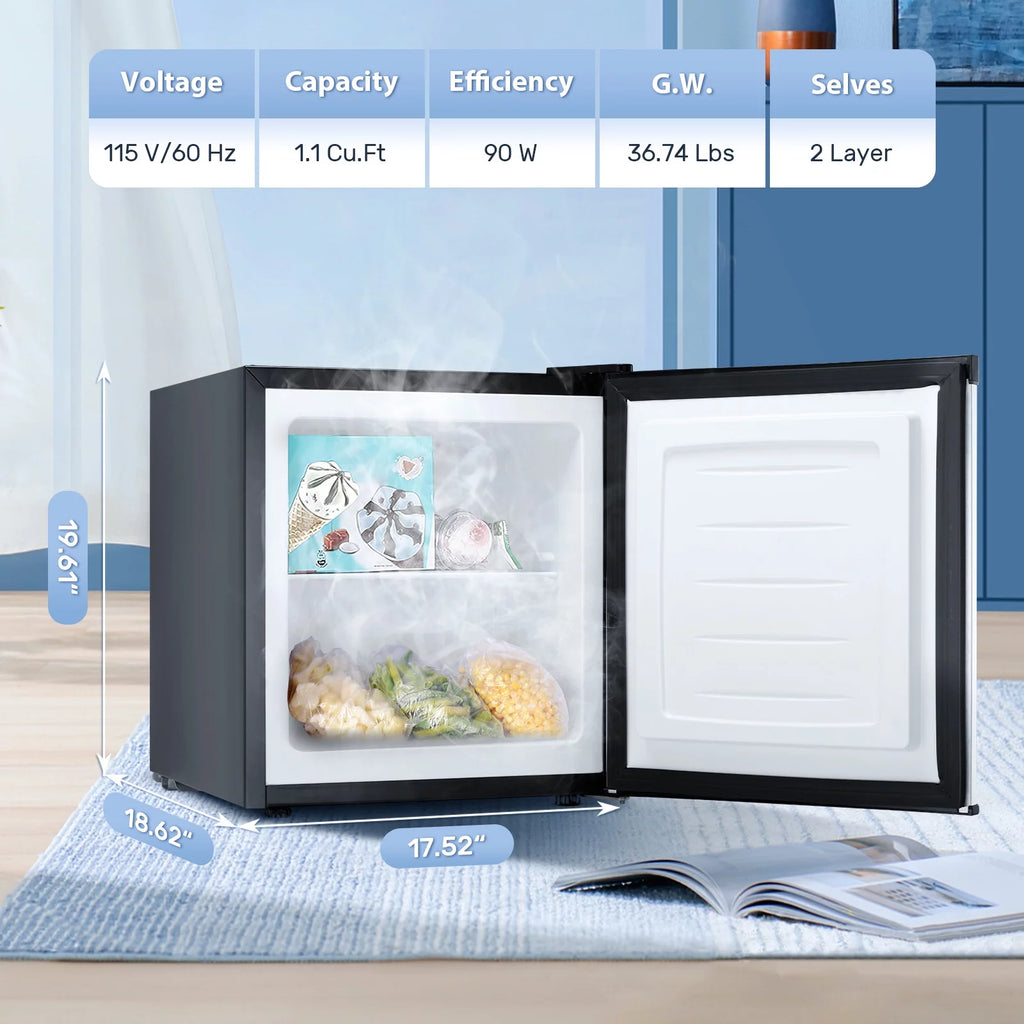 1.1 Cu.ft Compact Upright Mini Freezer F6549