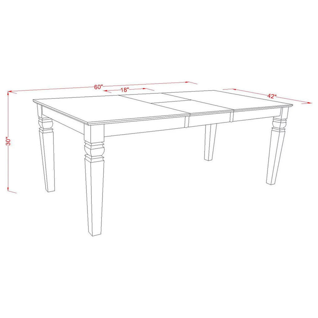 5 Piece Wood Dining Set T7209