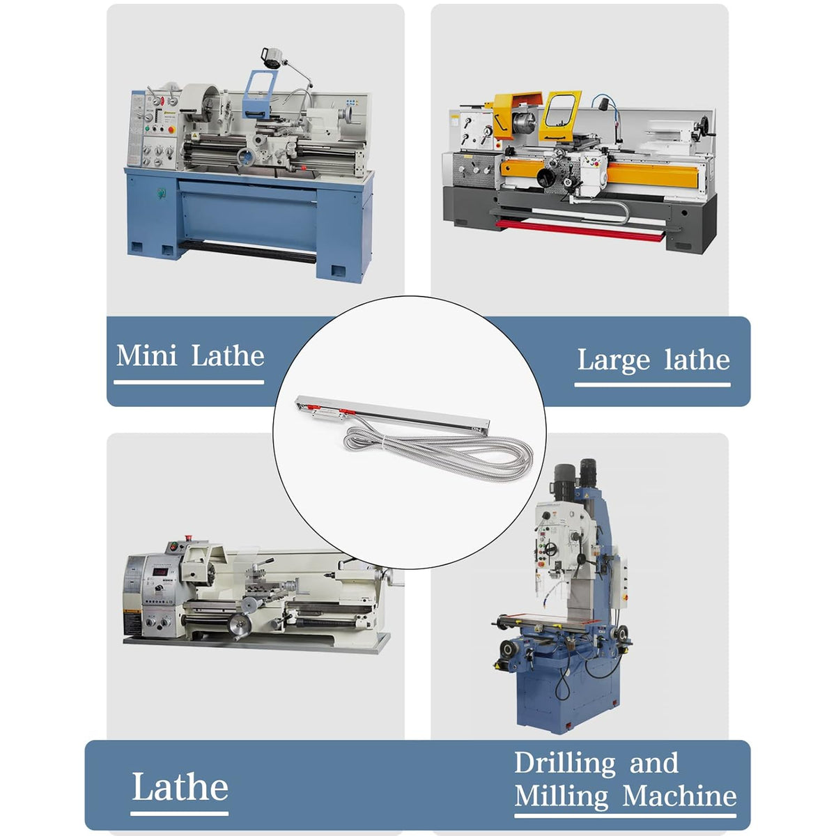 520mm 0.005 mm Accuracy Aluminum Body Linear Scale P7352
