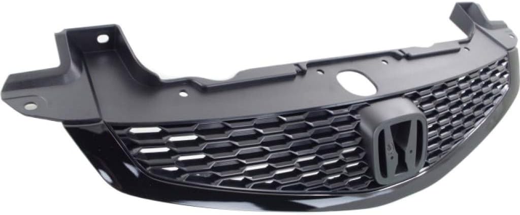 Painted Black Plastic Grille Assembly for Honda Civic Coupe SI Model H4866