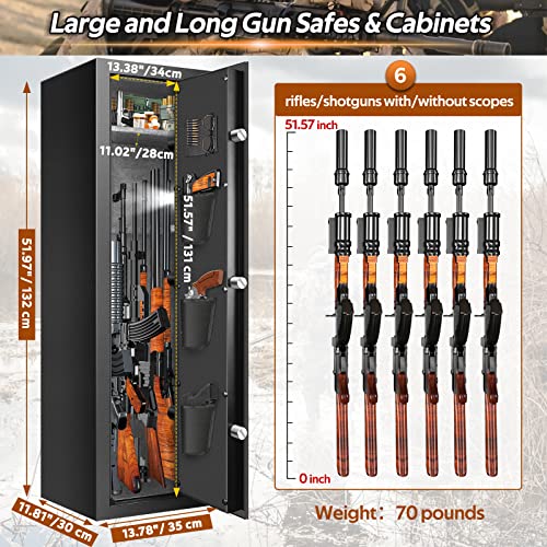 7-8 Rifle Gun Safe Fire Resistant with Removable Shelf P931328