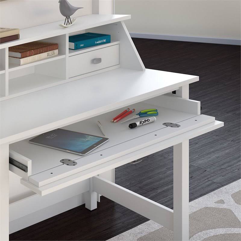 Computer Desk with 2 Drawer Pedestal and Organizer J950