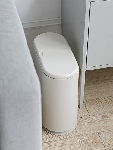 10 Liter Rectangular Plastic Trash Can with Press Type Lid B3151
