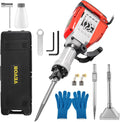 3800W 1800BPM 1-1/8 Hex Heavy Duty Concrete Breaker Electric Jackhammer with 4 Chisels and Case X53907