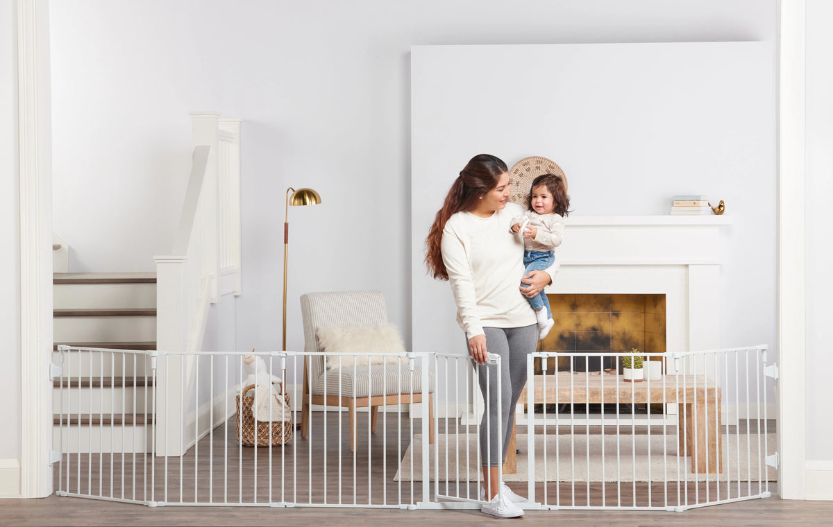 Super Wide White Baby Gate L513