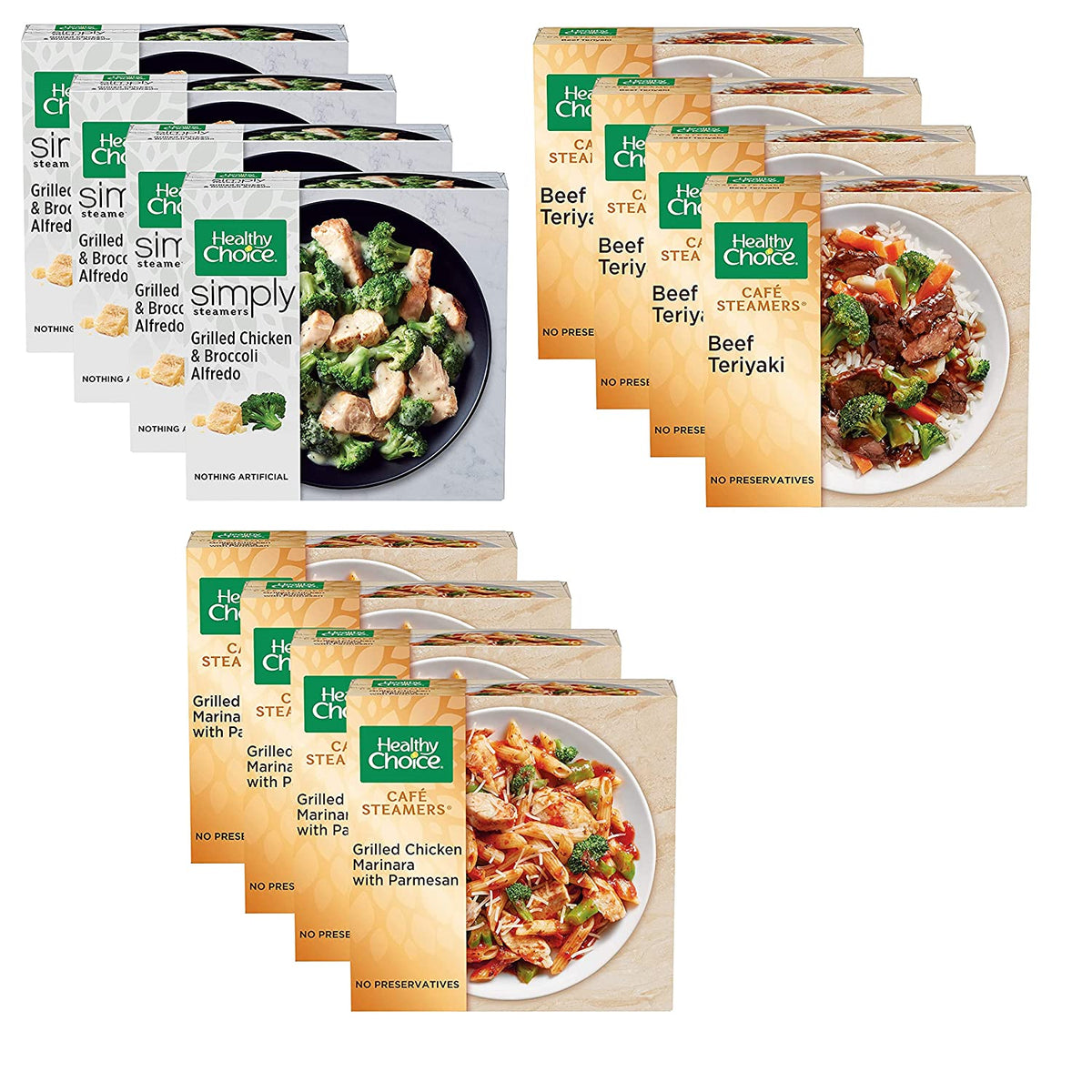 12 Boxes Frozen Meal Variety Pack Y44557