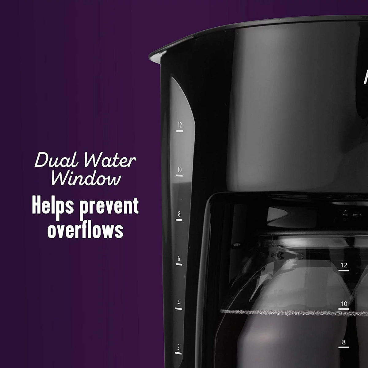 12-Cup Black Coffee Maker J766