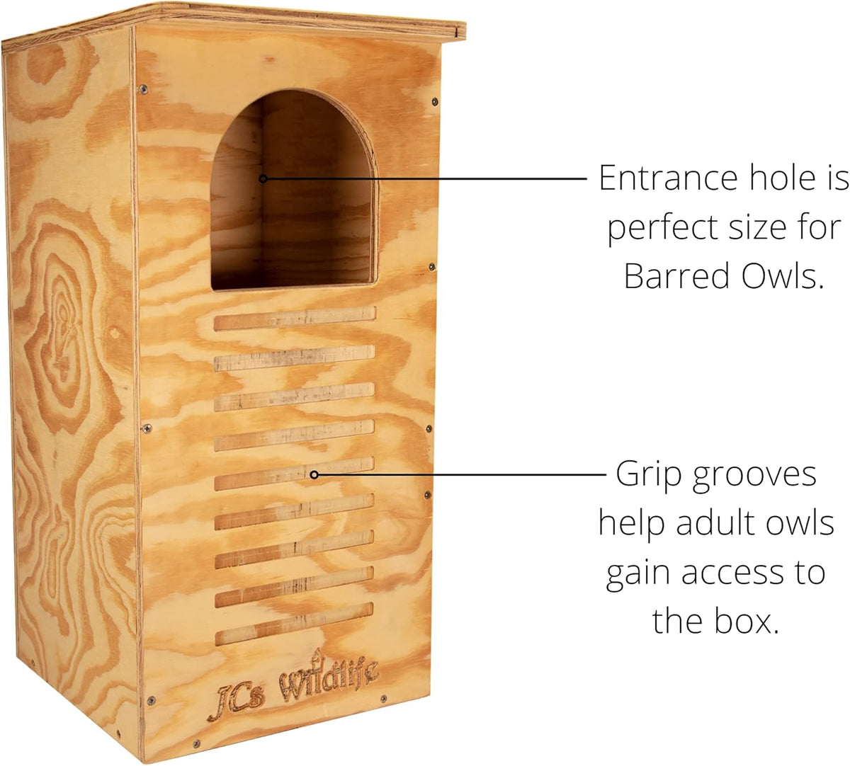 Barred Owl Nesting Box Treated Plywood Y82530