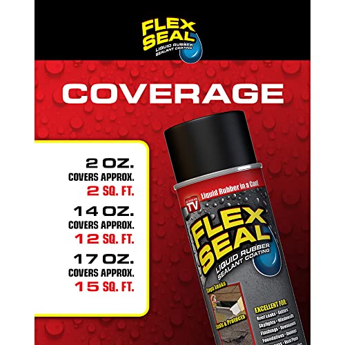 17 oz Black Waterproof Rubber Spray On Sealant Coating F446