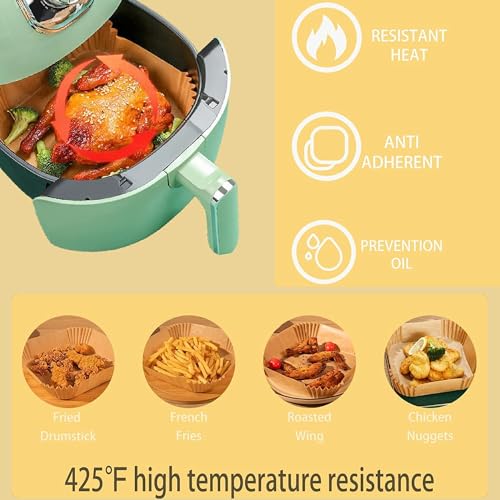 100PCS Non-stick Disposable Air Fryer Paper Liners K495280