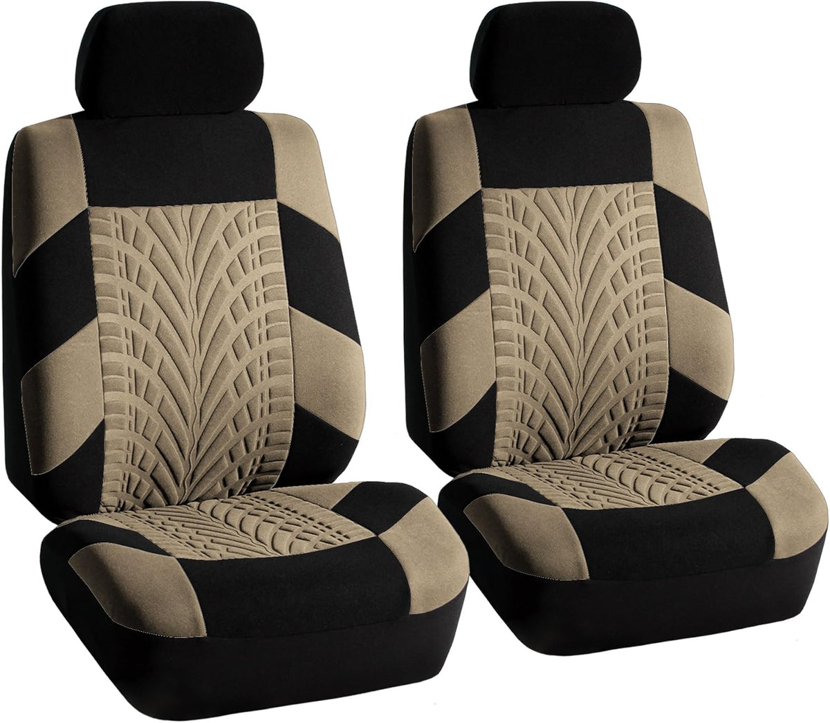 Beige Universal Fit Seat Covers Front Set I30083